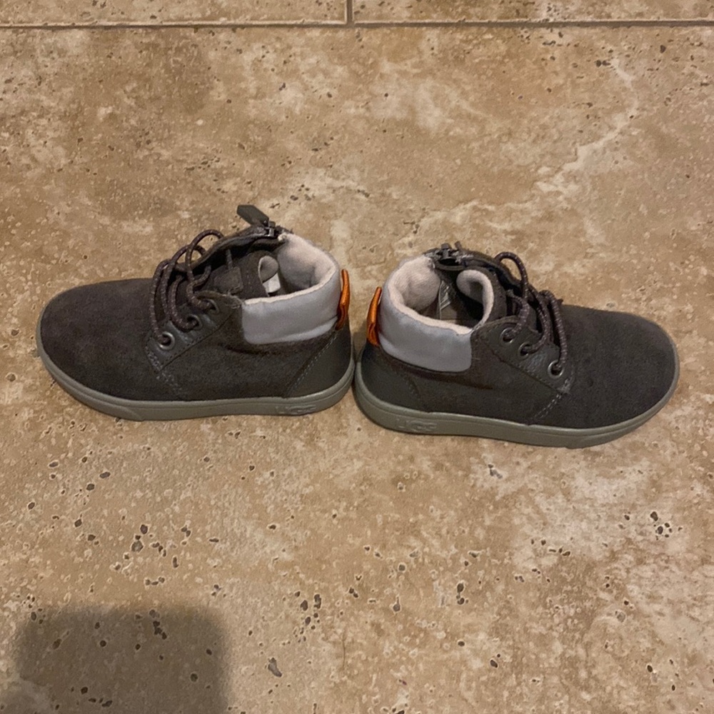 Gray suede UGG boots